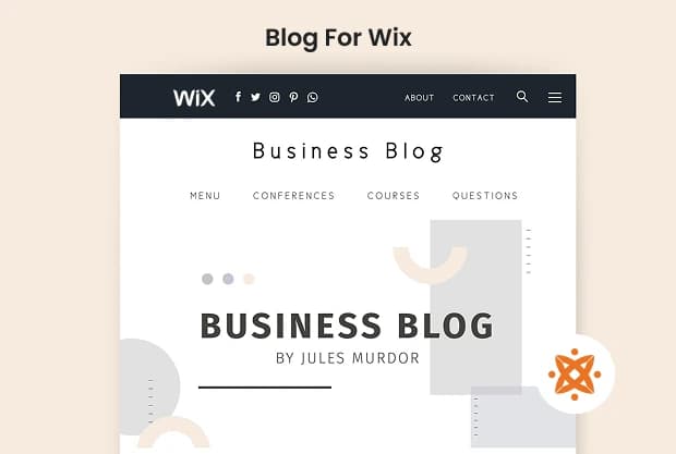 Wix blog design with custom layouts and readable content structure